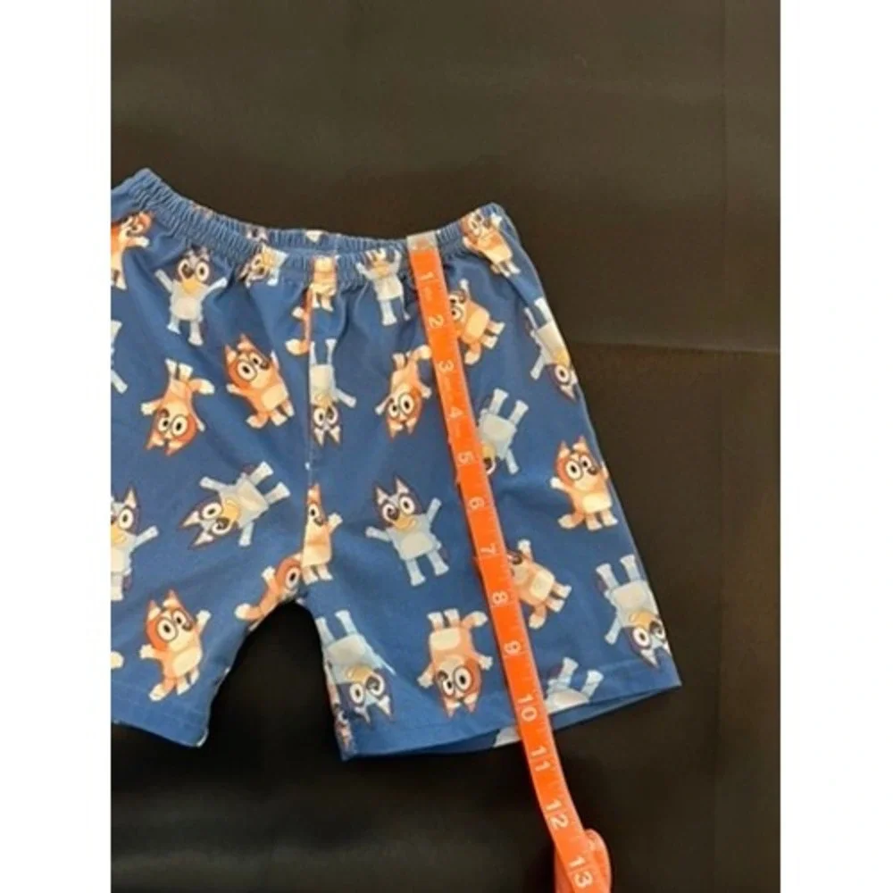 Bluey Bingo Sleepy Time Pajama‎ Set Boys Girls Blue Grey Shorts Tee 2PC